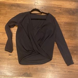 Cross Front Long Sleeve Shirt